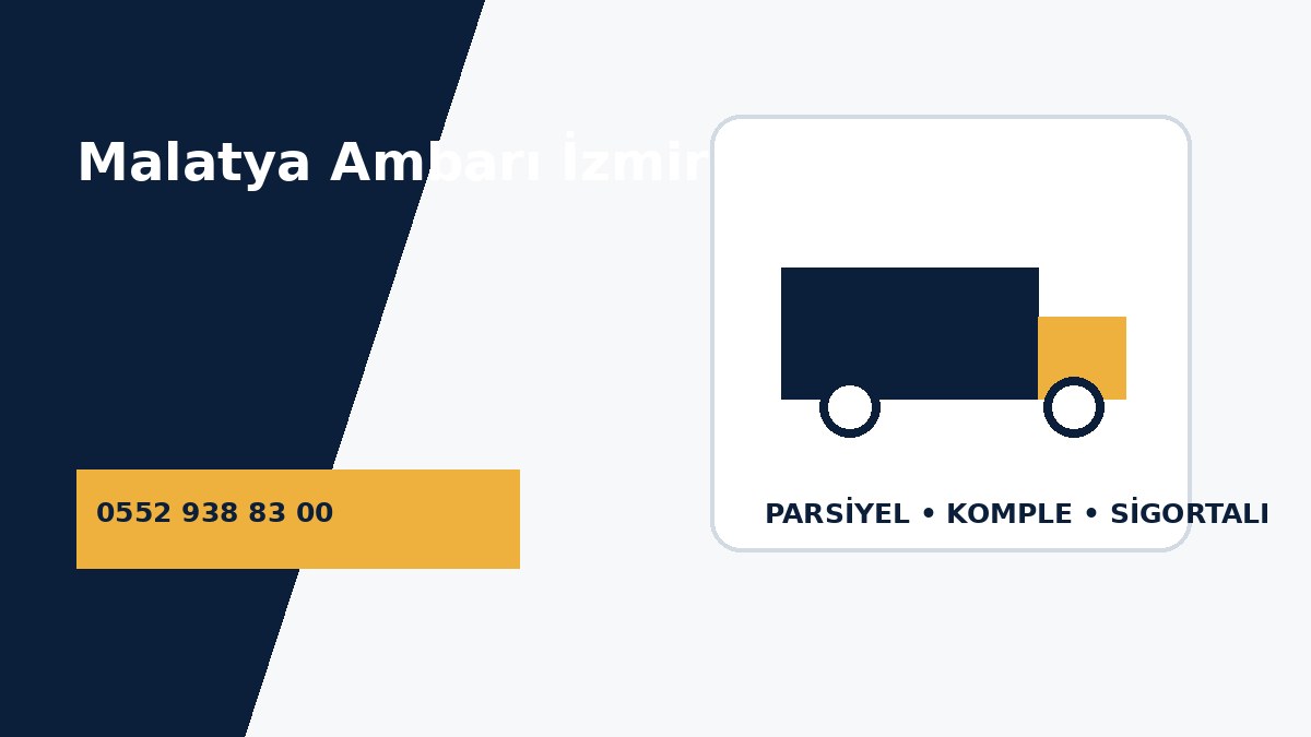 Malatya Ambarı İzmir